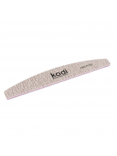 Пилка для ногтей «Полумесяц» (цвет: темно-серый, размер: 178/30/5) 100/100 грит, Kodi